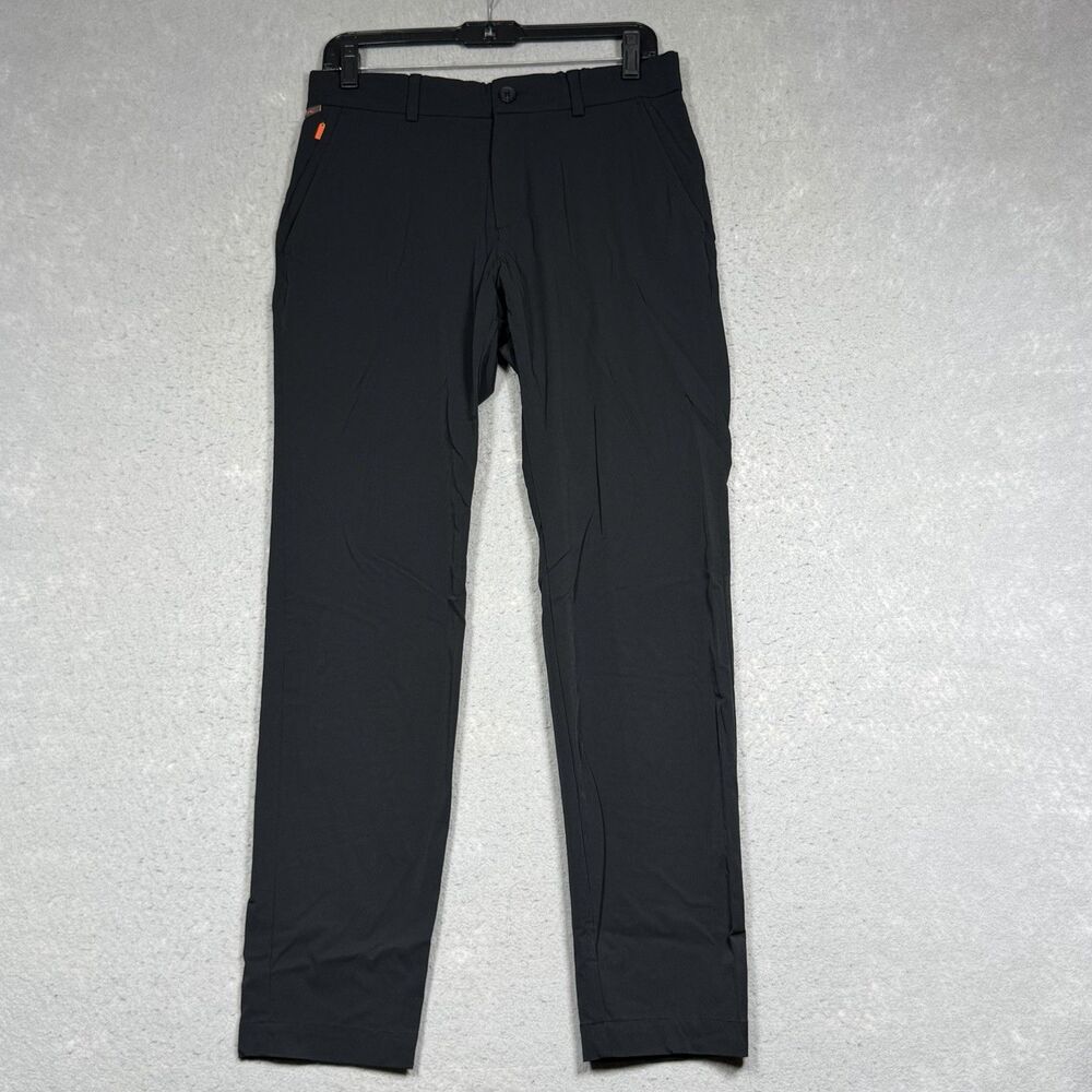 Kjus Iver Golf Pants Mens Size 32 Black Tailored Fit Pockets MG20-J03